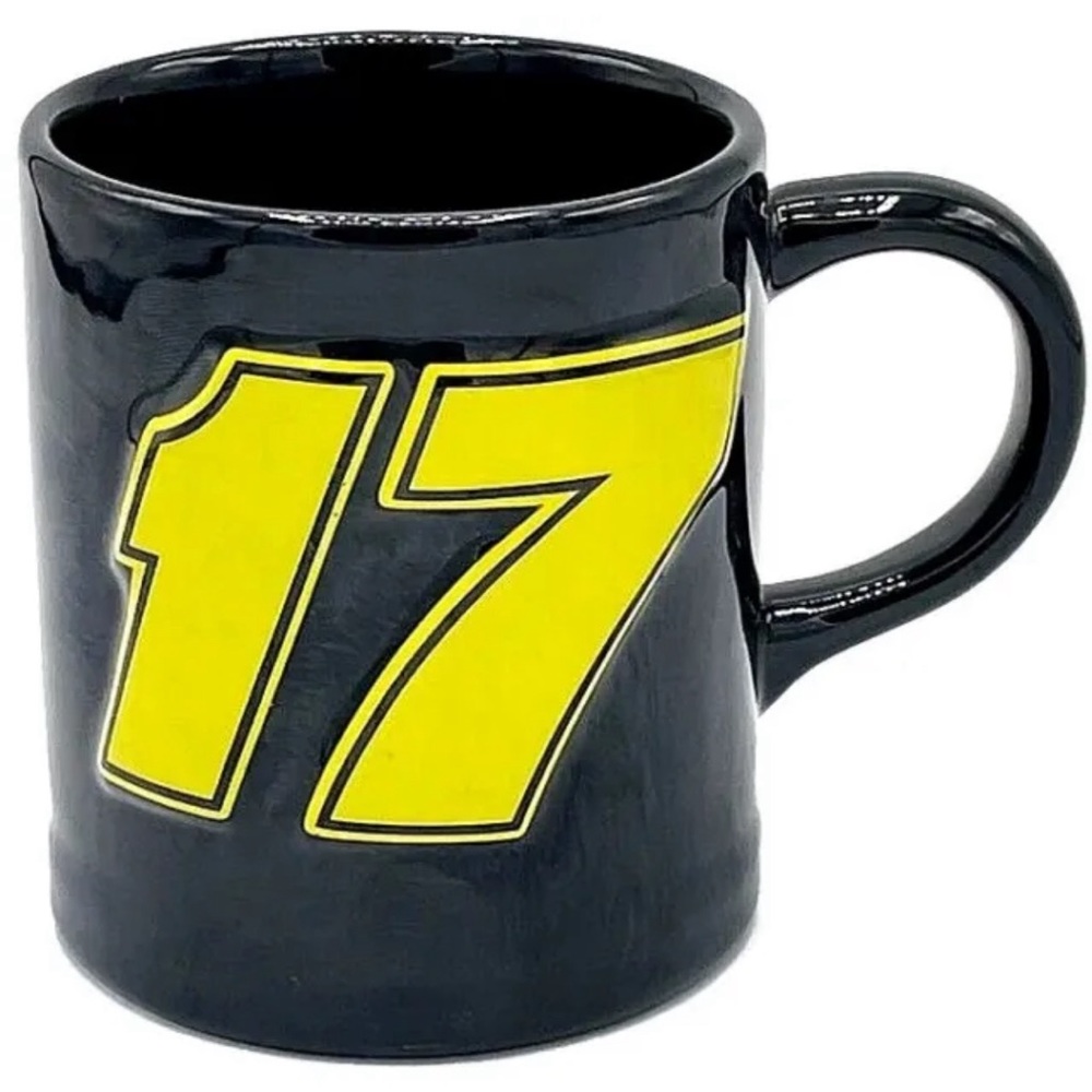 Official NASCAR #17 Matt Kenseth Coffee Tea Mug Cup Roush Racing Raised LOGO